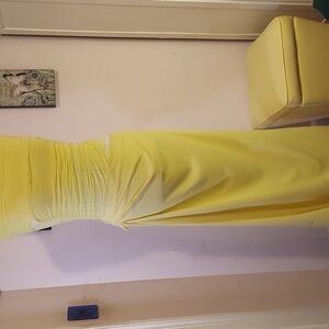 Elegant Yellow Pencil Skirt for Women